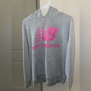 Gray and Pink New Balance Hoodie Size Large